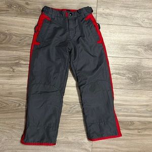 Gap Snow Pants Size M 7/8 Gray Red